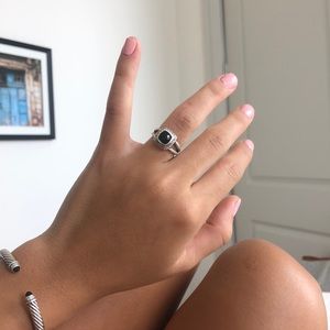 David Yurman Onyx Petite Ring